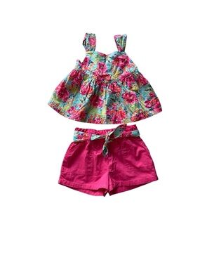 Tommy Bahama Floral Tank Top and Pink Shorts Set